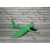 Метательный самолет (планер) трюкач 48 см зеленый C33806